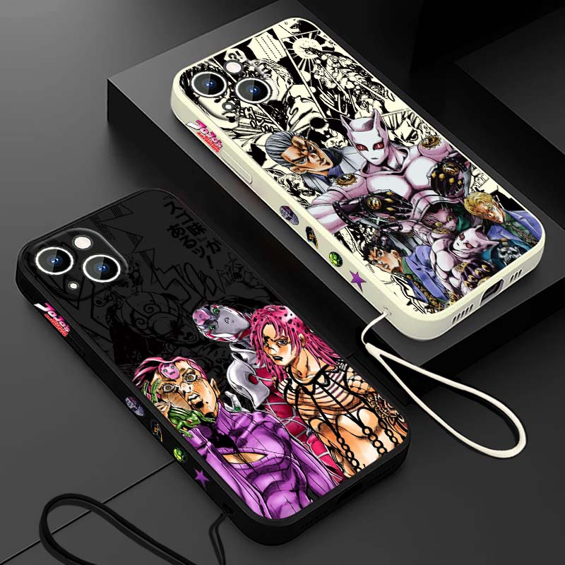 Phone Case Anime - Coque de téléphone liquide avec cordon