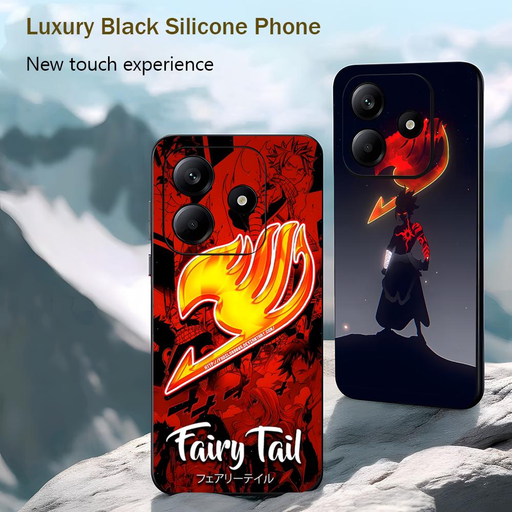 Phone Case Anime - Coque de téléphone noire souple Anime