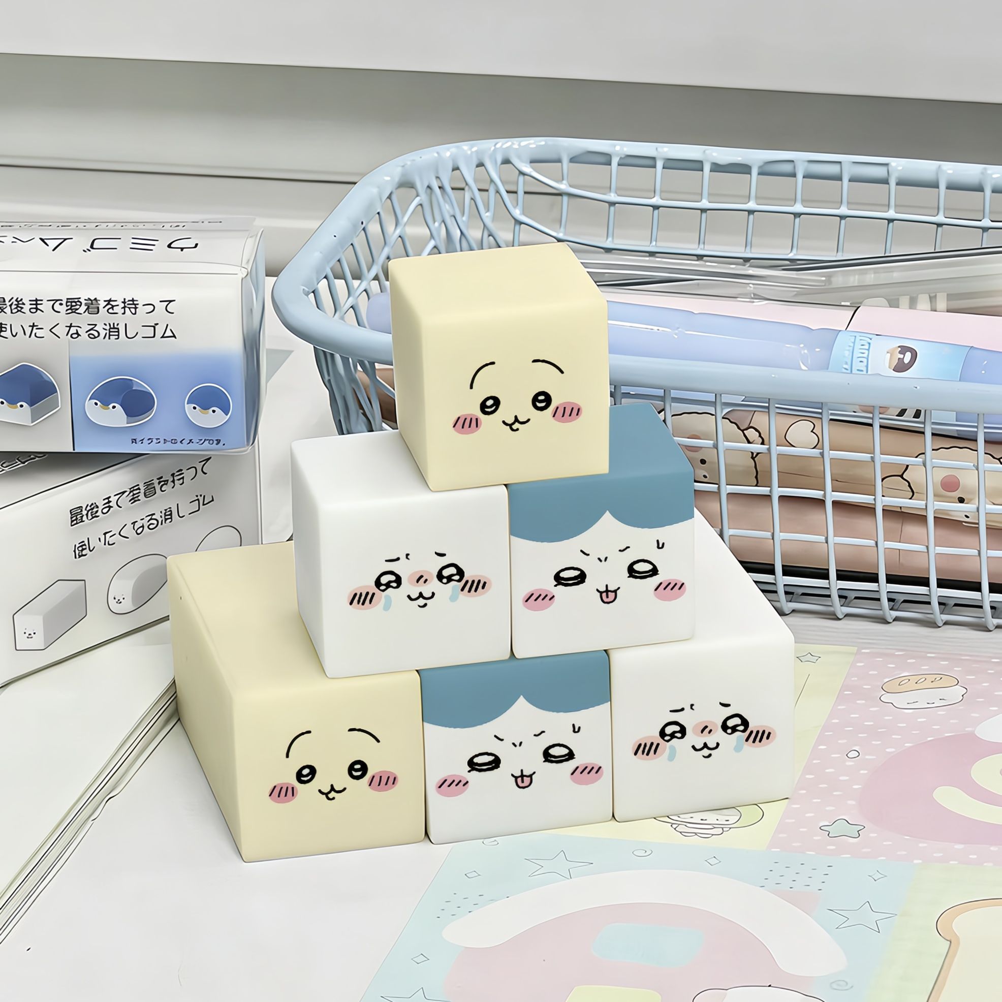 Erased Anime Merchandise - Nouvelle série d'effaceurs Chiikawa Hachiware, mignons