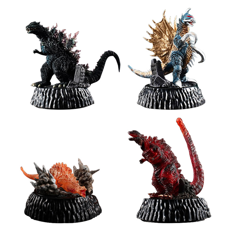 Kotobukiya Bishoujo - Bandai 4 pièces Gashapon Godzilla Monster