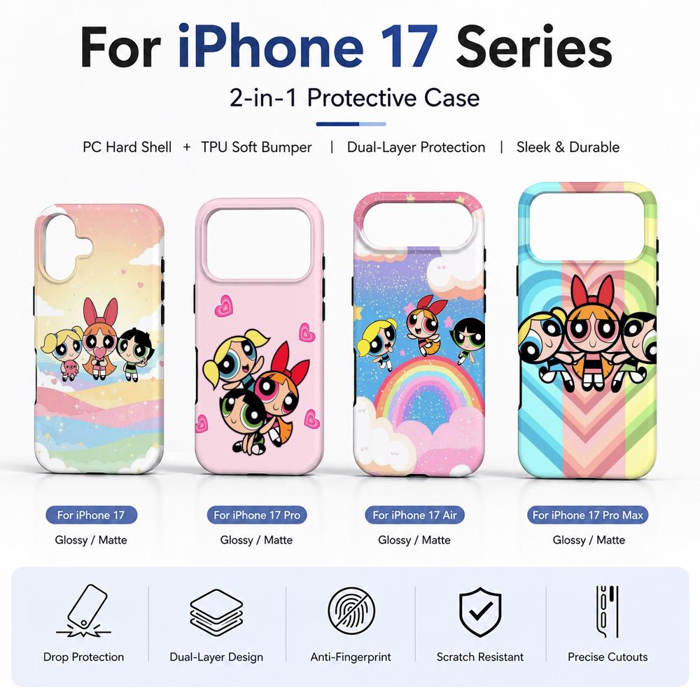 Phone Case Anime - Coque de téléphone Anime P-Powerpuff Girls