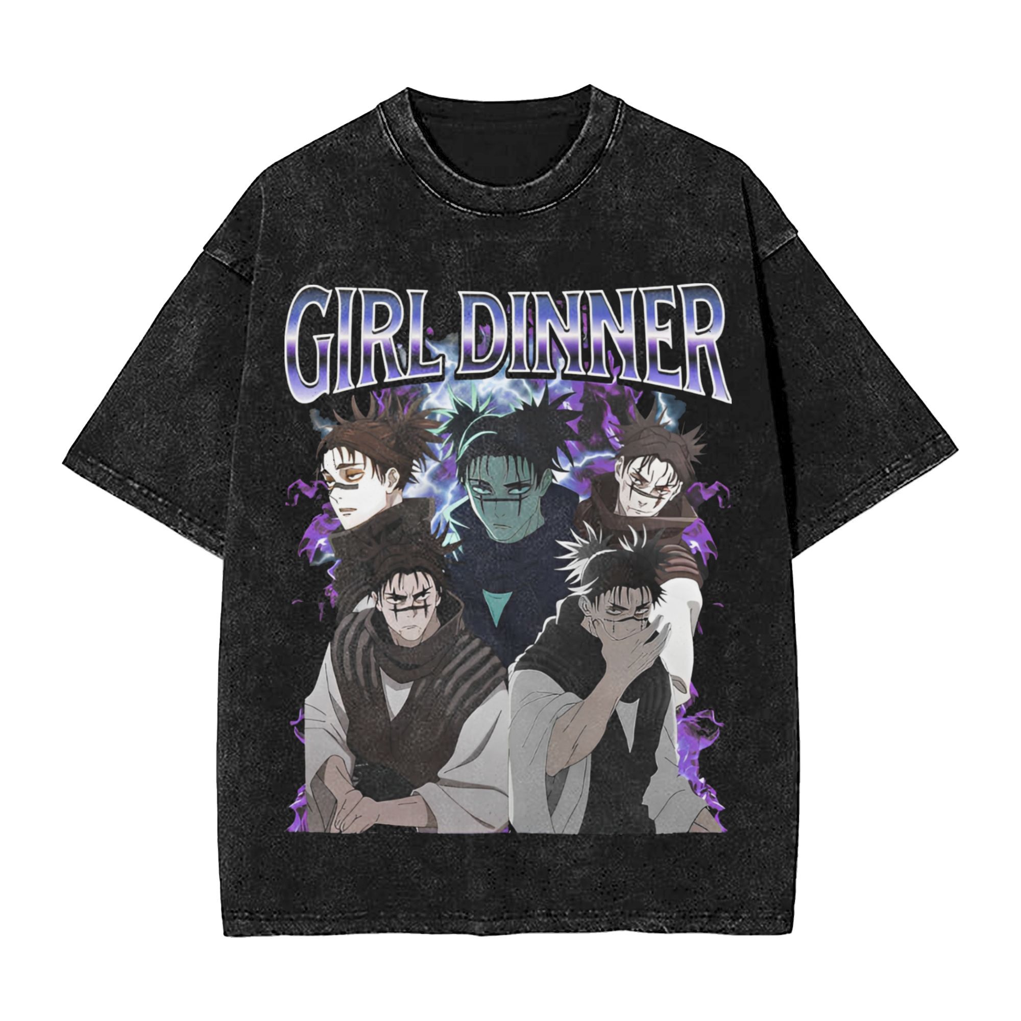 T-shirt oversize délavé Jujuts - Anime Girl Merchandise avis et prix