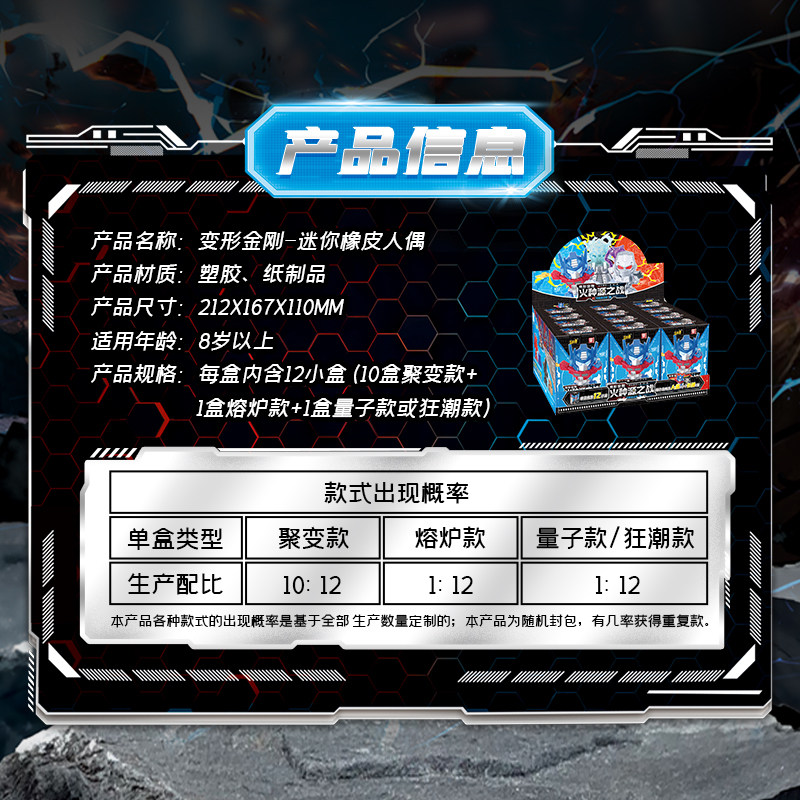 KAYOU Transformers Mini Eraser - Erased Anime Merchandise avis et prix